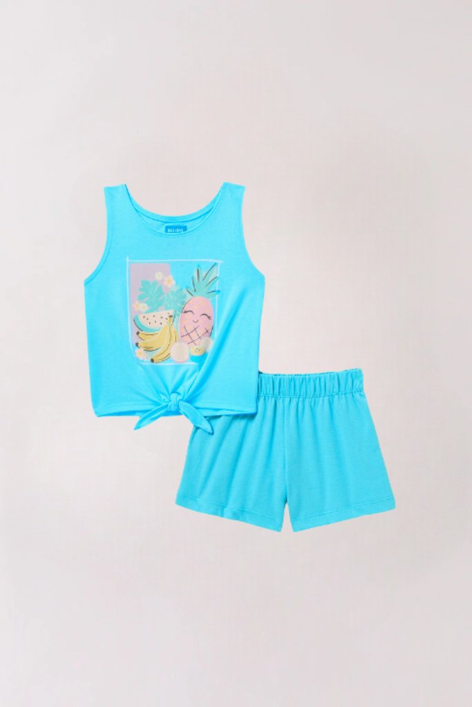 Baby Girl 2pcs Cartoon Printed Top & Pant Set