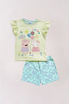 Baby Girl 2pcs Cartoon Printed Top & Pant Set